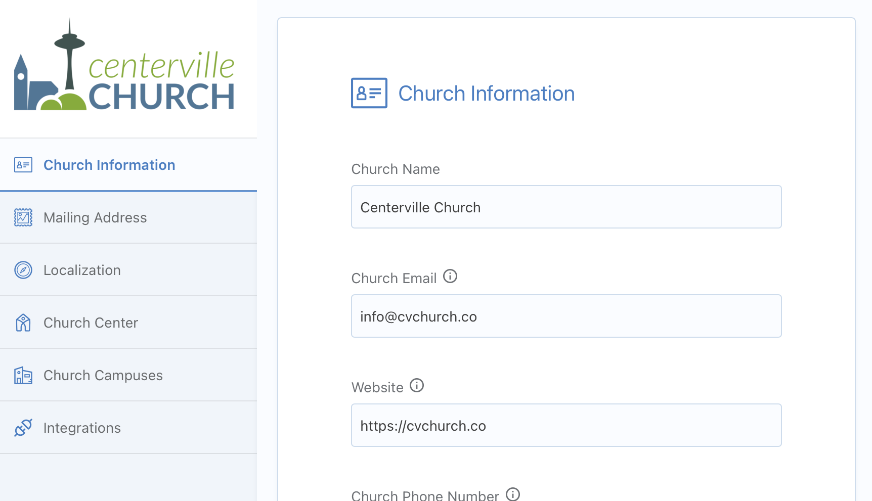church information